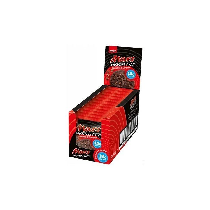 Baltyminis sausainis Mars High Protein Cookie 12 × 60 g, šokolado ir karamelės skonio