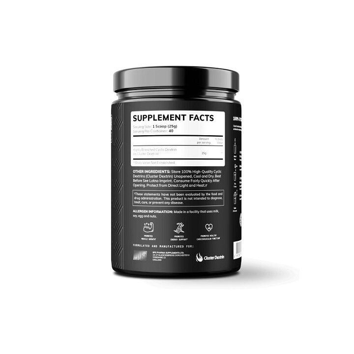 Greitų angliavandenių milteliai BPS Pharma Glyco Carbs Rapid Cluster Dextrin 1000 g