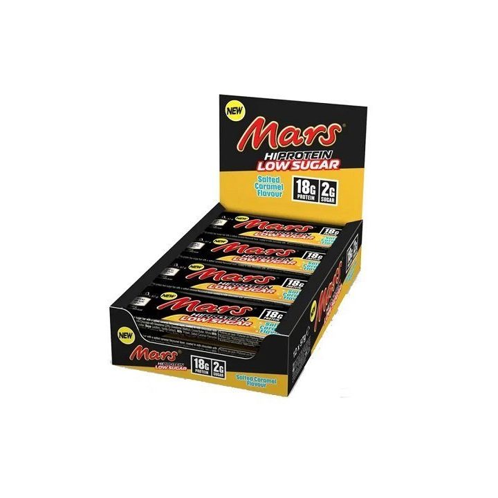 Baltyminiai batonėliai Mars Low Sugar High Protein 12 × 57 g, sūrios karamelės skonio