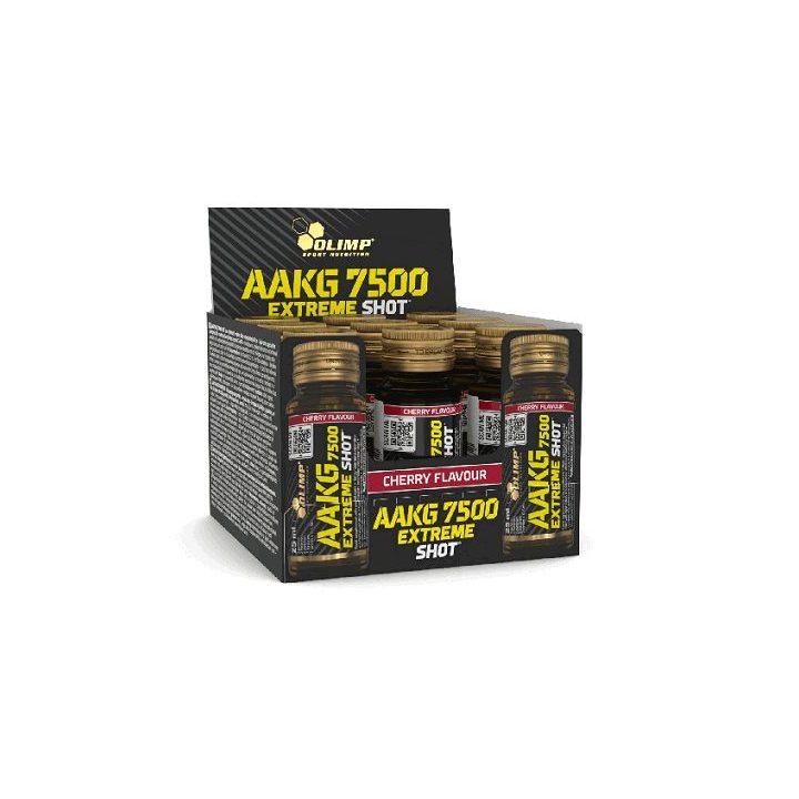 Amino rūgščių shot Olimp AAKG 7500 Extreme Shot 9 × 25 ml, vyšnių skonio
