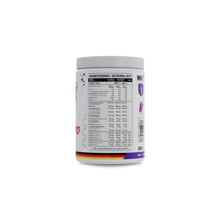 Maisto papildas sąnariams MST Flex Pro 945 g, juodųjų serbentų skonio