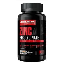 Cinko bisglicinato kapsulės Body Attack 90 kapsulių