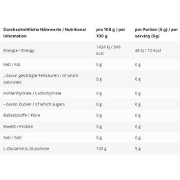 L-glutamino milteliai INLEAD 500 g