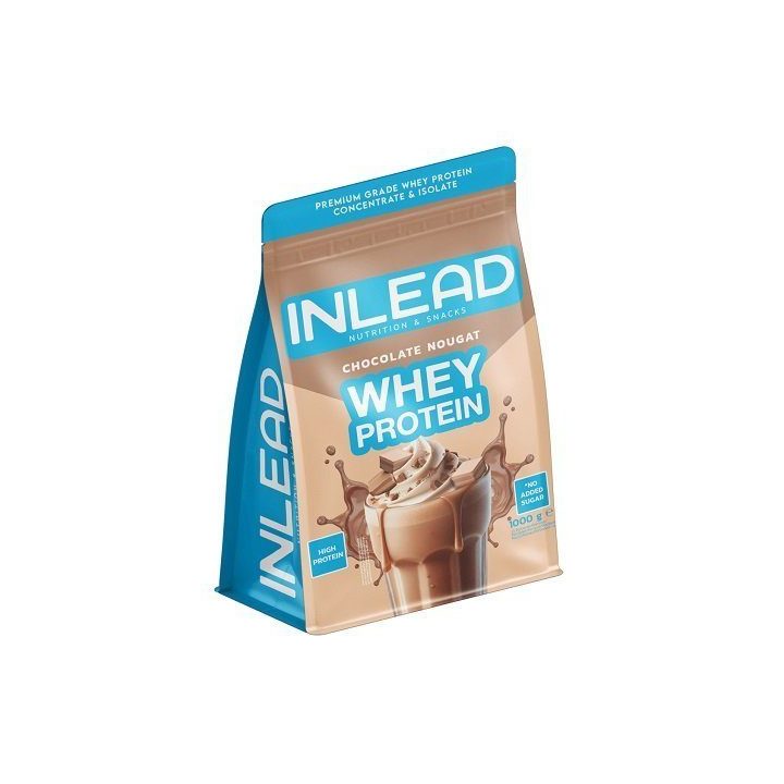 Išrūgų baltymų milteliai INLEAD 1000 g, šokolado skonio