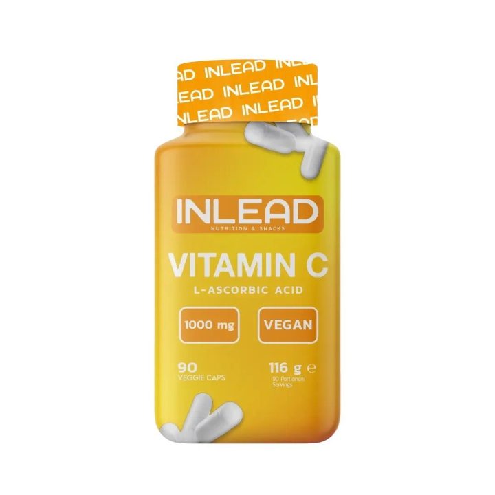 Vitamino C kapsulės INLEAD 90 kapsulių