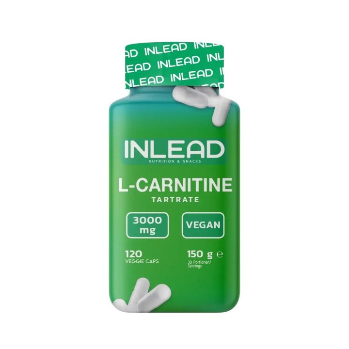 L-karnitino tartrato kapsulės INLEAD 120 kapsulių