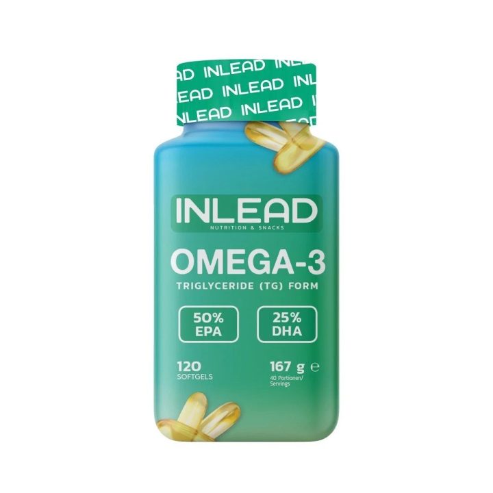 Omega-3 kapsulės INLEAD 120 vnt.