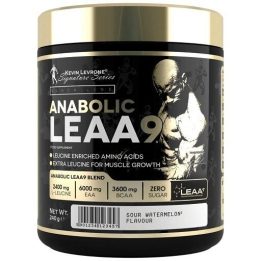 EAA amino rūgščių milteliai Kevin Levrone Anabolic LEAA9 10 × 8 g, rūgščios arbūzų skonio