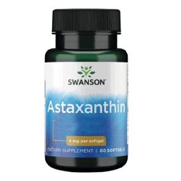 Astaksantino kapsulės Swanson 4 mg 60 kapsulių