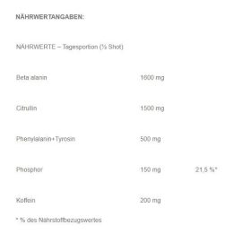 Treniruočių booster Activlab Black Panther Extreme Shot 12 × 80 ml