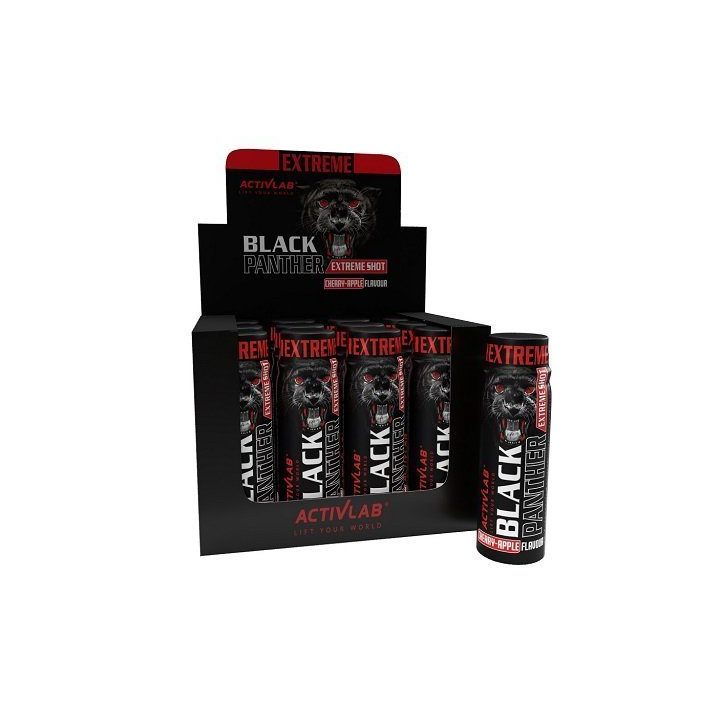 Treniruočių booster Activlab Black Panther Extreme Shot 12 × 80 ml