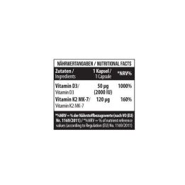 Vitaminas D3 + K2 MK-7 MST 120 kapsulių