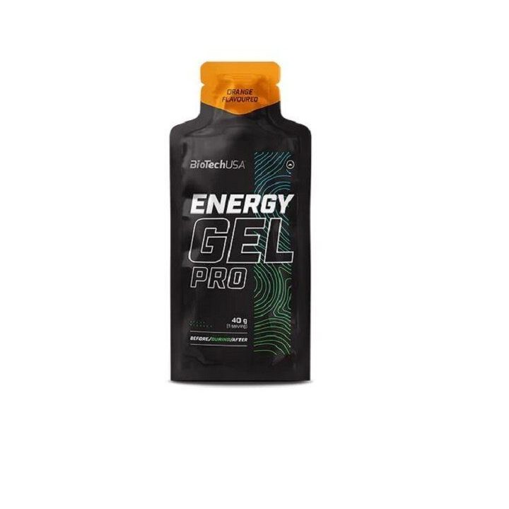 Energinis gelis BioTechUSA Energy Gel Pro 12 × 40 g, apelsinų skonio