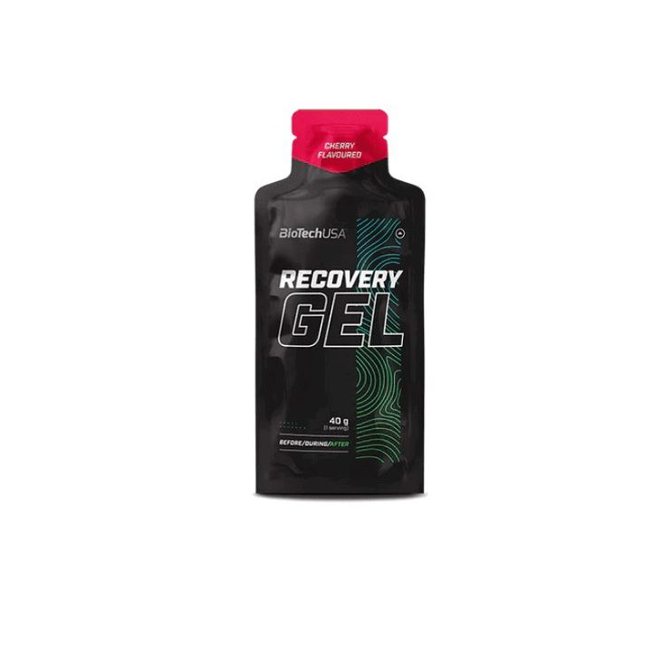 Atkūrimo gelis BioTechUSA Recovery Gel 12 × 40 g, vyšnių skonio