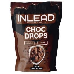 Šokoladiniai lašeliai INLEAD Choc Drops 150 g, juodojo šokolado skonio