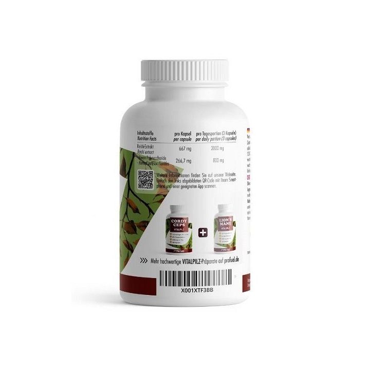 Reishi kapsulės ProFuel Vitalpilz 180 kapsulių