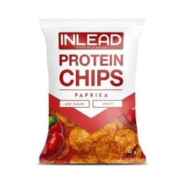 Baltyminiai traškučiai INLEAD 6 × 50 g, paprikos skonio