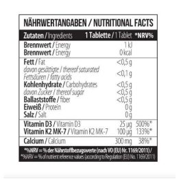Kalcio citrato tabletės su vitaminu D3 ir K2 MST 60 tablečių