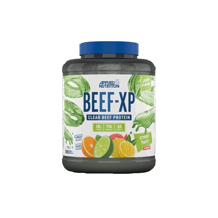 Skaidrūs jautienos baltymai Applied Nutrition Beef-XP 1800 g, citrusinių vaisių skonio