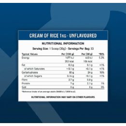 Ryžių kremas Applied Nutrition 1 kg, be skonio