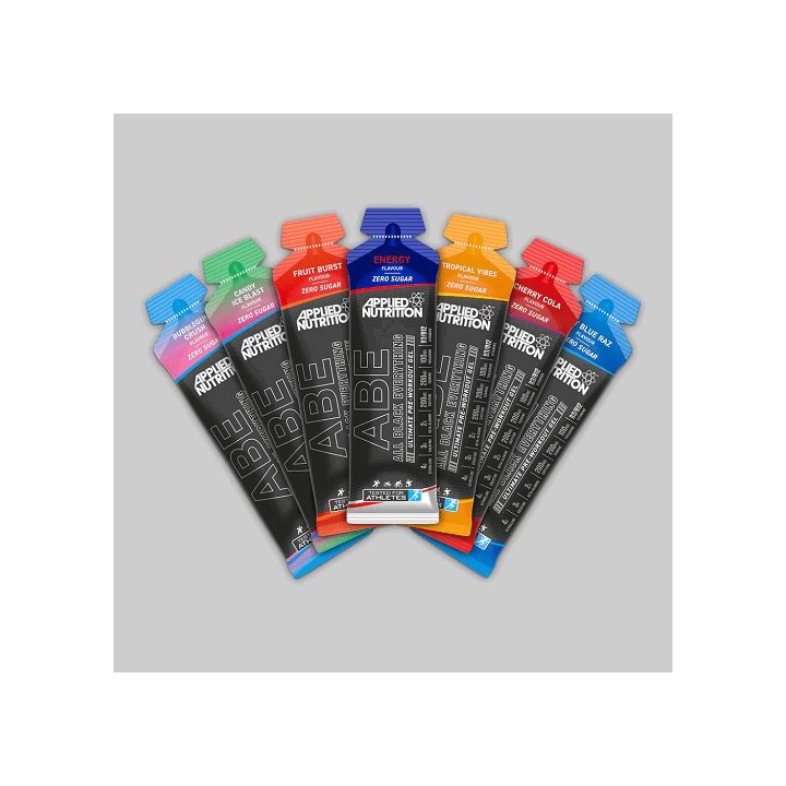 Treniruočių booster gelis Applied Nutrition ABE 20 × 60 ml, vyšnių ir kolos skonio
