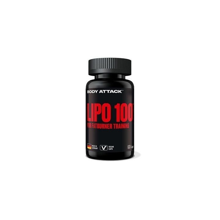 Maisto papildas kapsulėmis Body Attack Lipo 100 60 kapsulių