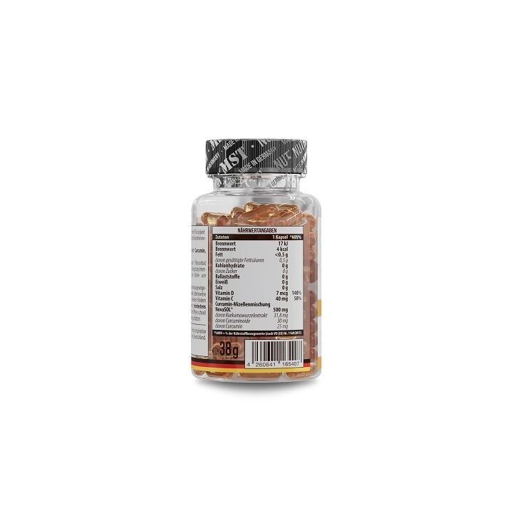 Kurkumino kapsulės MST Curcumin NovaSol® 60 skystų kapsulių