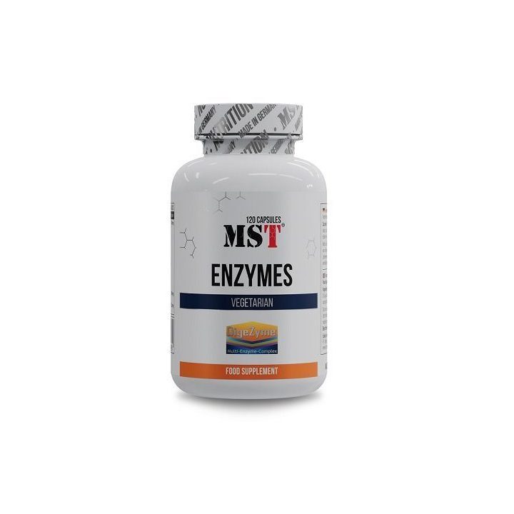 Virškinimo fermentų kapsulės MST Enzymes 120 kapsulių