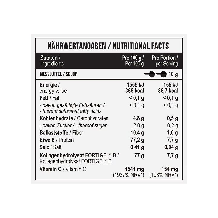Kolageno peptidai MST Fortigel® 300 g, apelsinų skonio
