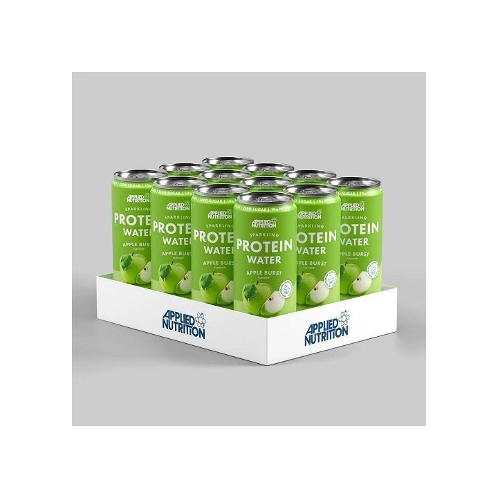 Baltyminis gazuotas vanduo Applied Nutrition Sparkling Protein Water 12 × 330 ml, obuolių skonio