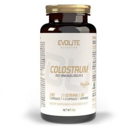 Krekenų priešpienio kapsulės Evolite Nutrition Colostrum 30% 90 kapsulių