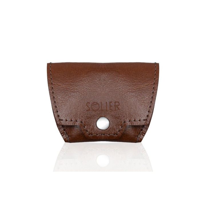 Odinė vyriška piniginė SOLIER SA10 BROWN