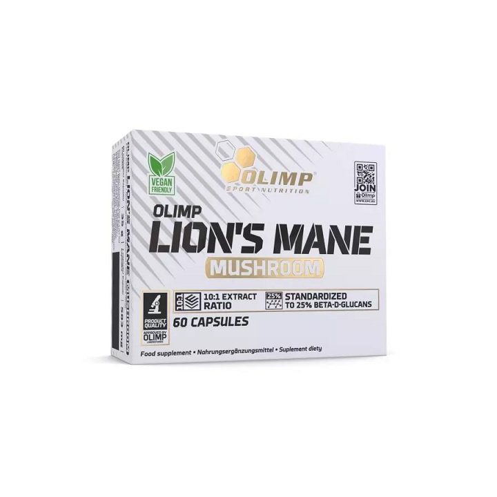 Maisto papildas kapsulėmis Olimp Lion's Mane Mushroom 60 kapsulių