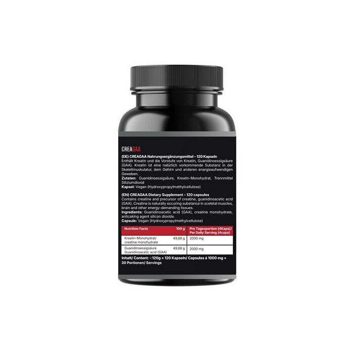 Kreatino kapsulės #GYMJUICE CREAGAA 120 kapsulių