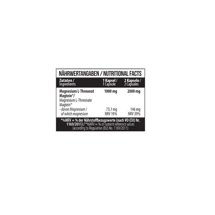 Magnio L-treonatas MST Magtein® 1000 mg, 60 kapsulių