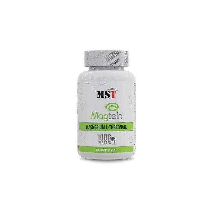 Magnio L-treonatas MST Magtein® 1000 mg, 60 kapsulių