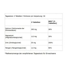 Kalcio, cinko ir magnio tabletės BioTech 90 tablečių