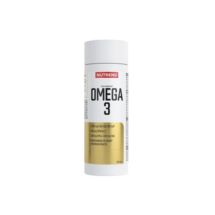 Omega-3 žuvų taukų kapsulės Nutrend 60 kapsulių
