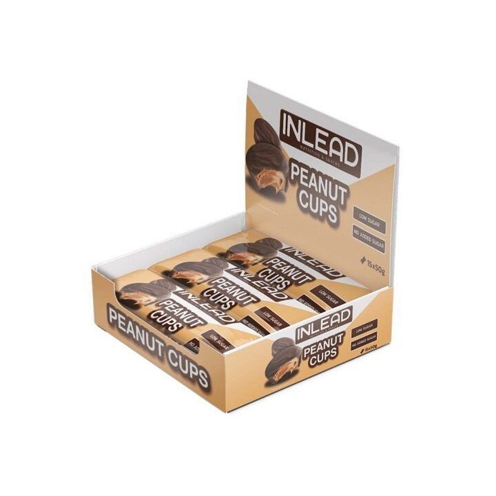 Žemės riešutų spurgytės INLEAD Peanut Cups 15 × 50 g
