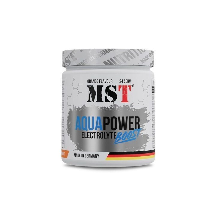 Elektrolitų milteliai MST Aqua Power Electrolyte Boost 360 g, apelsinų skonio