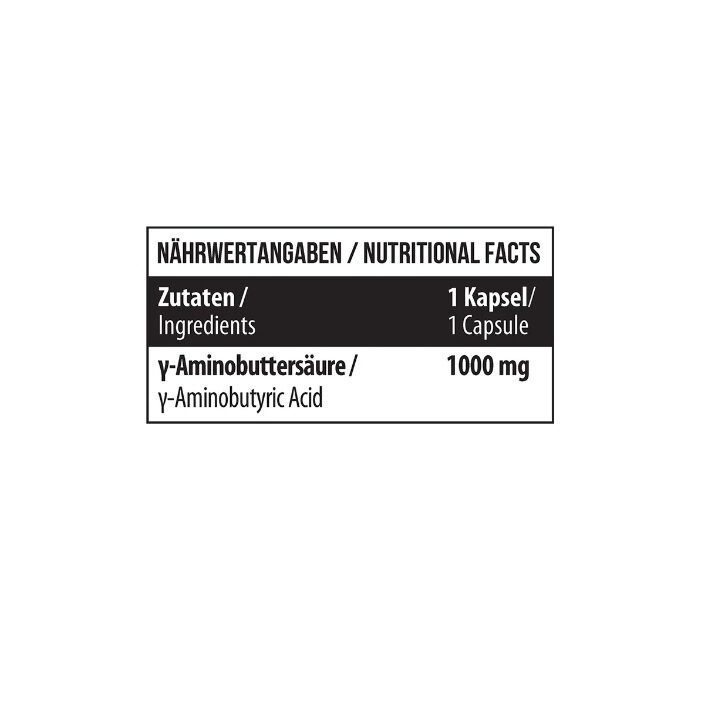 GABA kapsulės MST 90 vnt., 1000 mg