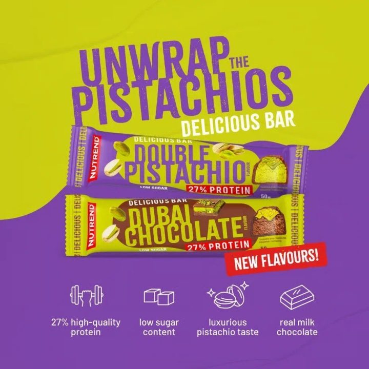 Baltyminiai batonėliai Nutrend Delicious Bar 28 × 50 g
