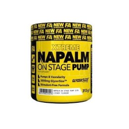 Pre-workout ir pump produktas FA Nutrition Napalm On Stage Pump 10 × 12,5 g, ličių skonio