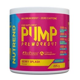 Treniruočių booster Nutrend Pump PROBEN 10×25 g, Berry Splash skonio