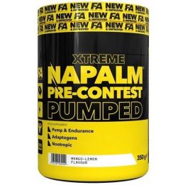 Pre-workout milteliai FA Nutrition Xtreme Napalm Pre-Contest Pumped 10 × 17,5 g, mišrūs skoniai