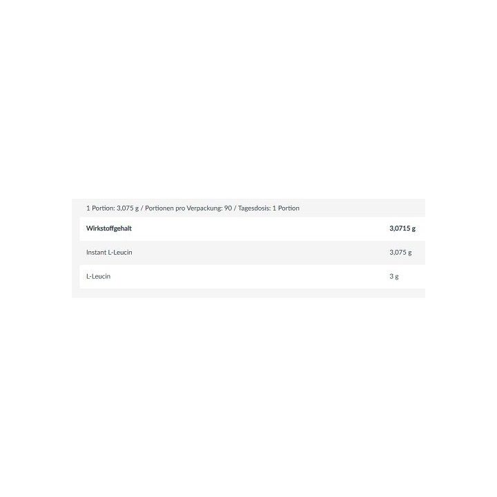Amino rūgštys BioTech 100% Instant L-Leucine 277 g