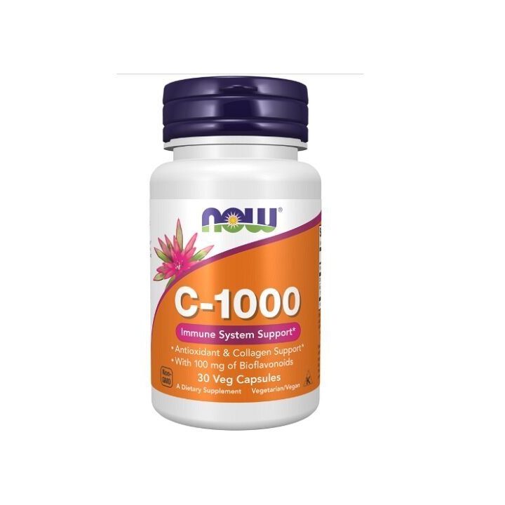 Vitaminas C Now Foods Vitamin C-1000 30 veganiškų kapsulių