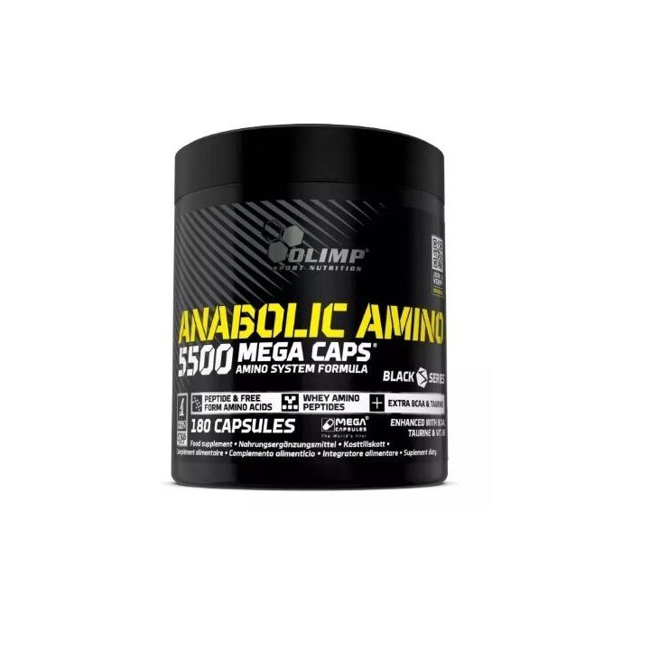 Amino rūgščių kapsulės Olimp Anabolic Amino 5500 180 kapsulių