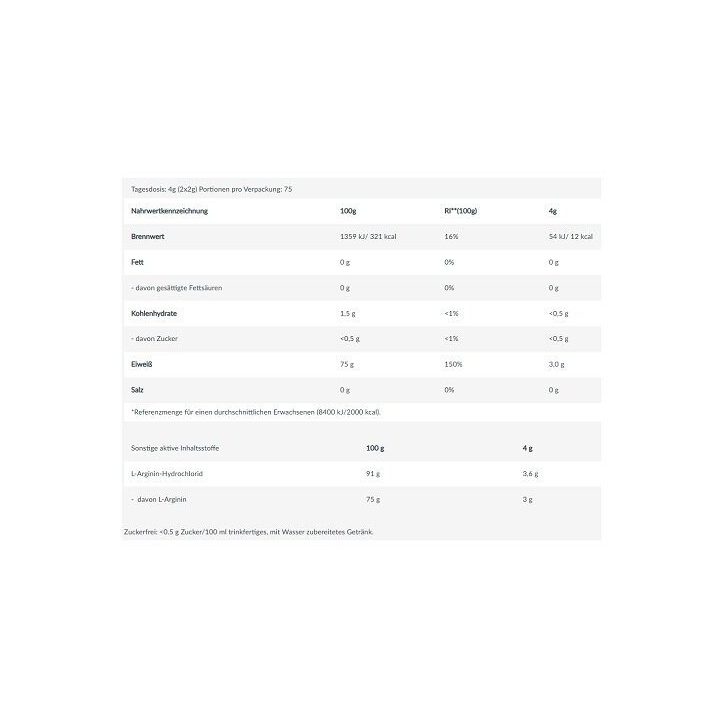 L-arginino milteliai BioTechUSA 300 g