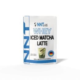 Išrūgų baltymų milteliai NNT Whey Iced Matcha Latte 600 g, vanilinio matcha latte skonio